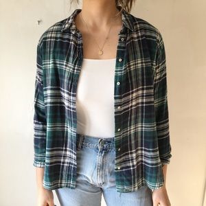 Flannel Long Sleeve Top